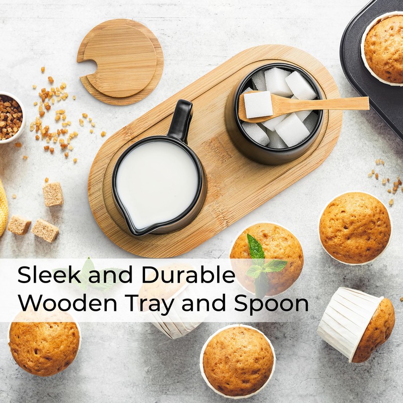 MIAMIO - Sugar and Cream Serving Set with Lid and