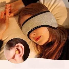 소음 감소 수면 차단 여행 낮잠 점심시간 귀마개 안대 단열 조절 가능한 [Pink] Noise Reduction Sleep Blocking Travel Nap Lunch Break Earplugs Eye Mask Insulation Adjustable [Pink]