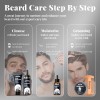 Kit De Cuidado De Barba Mobiuty Para Hombre Con Jabón,