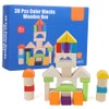 MultiColor Building Blocks Toy Wooden Boxed Children Kid Educational Toy