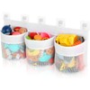 XNBTFK Large Bath Toy Storage Organizer with 3 Compartment Large