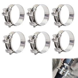6 Stück Gelenkbolzenschellen Edelstahl,Schlauchschellen Edelstahl,SchlauchschellenStarke,Schlauchschellen 38mm PoolEdelstahl,Schlauchklemmen Set,für die Waschmaschine oder als Gartenschlauch
