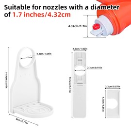 2pcs Liquid Laundry Detergent Dispenser, Plastic Laundry Soap Drip Detergent Cup Holder Fabric Softener Dispenser Nozzle for Room Organization and Storage Accessories