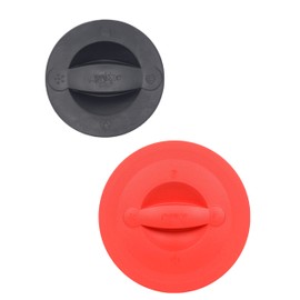 Pyrex 516-RRD-PC 2-Cup Black and 564-RRD-PC 8-Cup Red Measuring Cup Lids - Made in USA