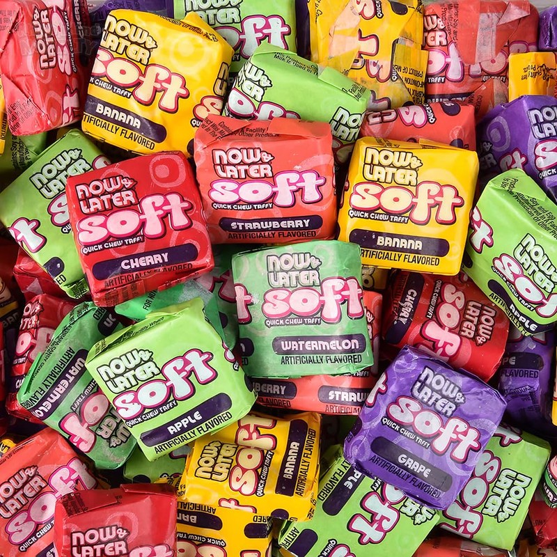 Now and Later Giant Soft Chewy Taffy Candy (31.8 Ounces)