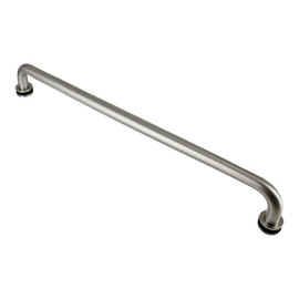 Top Hardware Stainless Steel 304 Grade 24" inch Shower Glass Door Single Side Round Shape Towel Bar for 1/4~3/4" Thickness Glass (SSTS24) (Satin Brushed)
