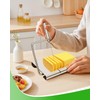 Prokitchen Replaceable Wire Cheese Slicer with Measuring Grids & Board,