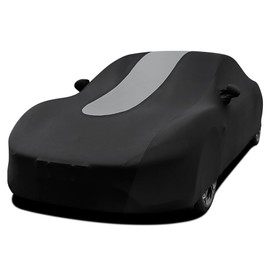 WinPower Indoor Car Cover, Fit 181-192 Inch Sedan Soft Stretch Elastic Dustproof Scratchproof Protection Full Car Cover for Underground Garage Car Show