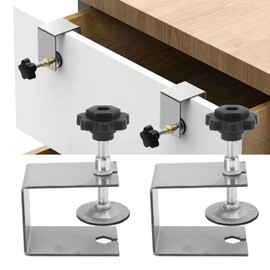 2pcs Drawer Front Installation Clamps, Cabinet Drawer Front Installation Clamps Drawer Fixing Clip Front Drawer Woodworking Clamps Drawer Jig Adjustment Cabinet Installation Tools