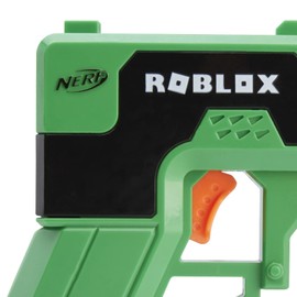 Nerf Roblox Phantom Forces: Boxy Buster Dart Blaster, Pull-Down Priming Handle, 2 Elite Darts, Code to Unlock in-Game Virtual Item