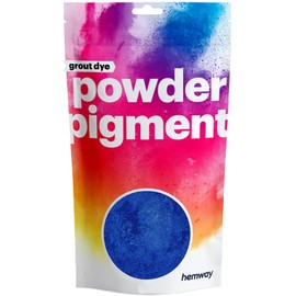 Hemway 100 g / 3.5 oz Metallic Sapphire Blue Premium Grout Powder | Concrete Coloured Dye Pigment | Render Mortar Powdered Brick Toner | Suitable for Bathroom & Kitchen | High Colour Saturation
