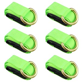 JOIKIT 6 Pack 2 Inch x 8.2 Ft Lasso Tow Strap with D Ring Auto Tie Down for Wheel Lift, Wrecker, Rollback, Tow Truck, Green