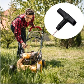 YANGWEN Recoil Starter Rope Set,Engine Starter Rope & Handle, 10 Meter Pull Cords with 3 Pieces Black Handle for Lawn Mower Chainsaw Trimmer Edger Brush Cutter Engine Parts