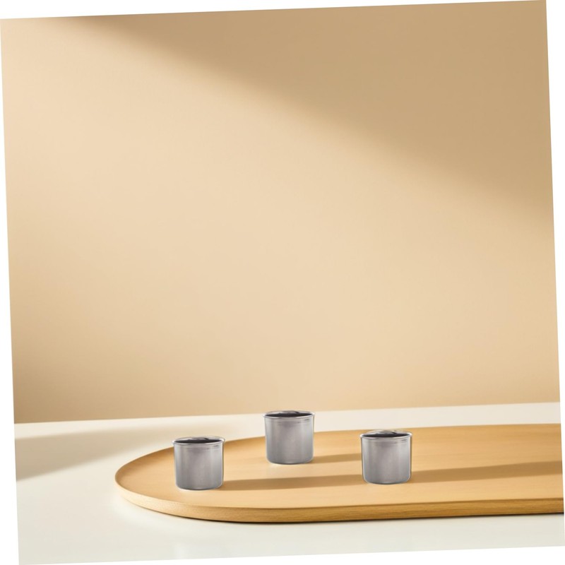 ULTECHNOVO 4pcs Stackable Stainless Steel Cups Metal Drinking Tumblers for