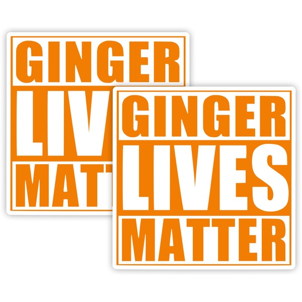 Ginger Lives Matter Sticker Pack of 2 – Funny Bold