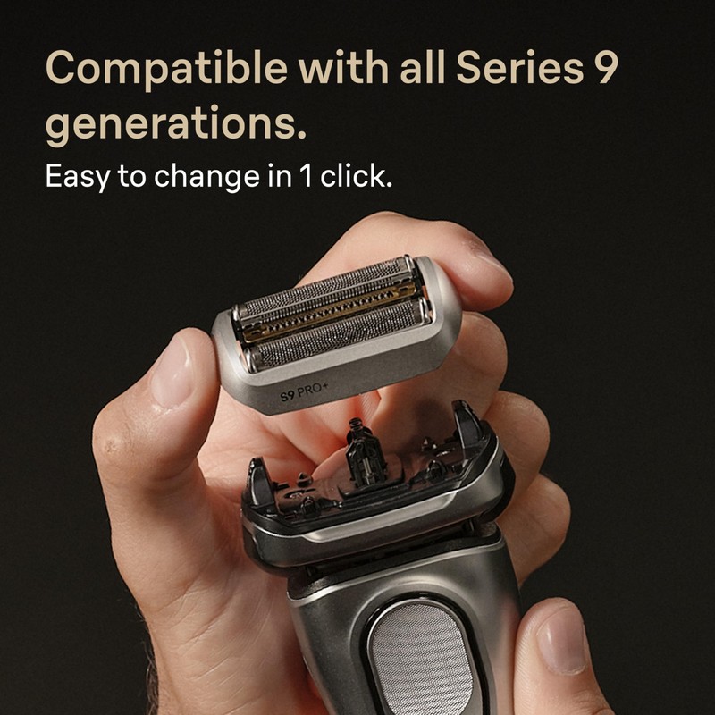 Series 9 Men's Electric Shaver Head ORIGINAL Replacement Blade, Silver