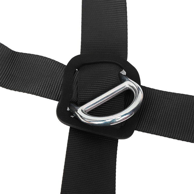 Black Red Polyester Children Full Body Climbing Harness Outdoor Protection
