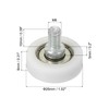 PATIKIL 4pcs 26mm Drawer Roller Plastic Drawer Pulley Replacement Wheel