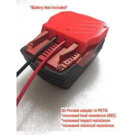 Adaptador rojo 10AWG para HILTI de 22 V y 22 V Conector de alimentación robótica