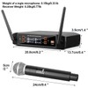Depusheng DX4 Wireless Microphone, Professional 4 Channels Karaoke Handheld System