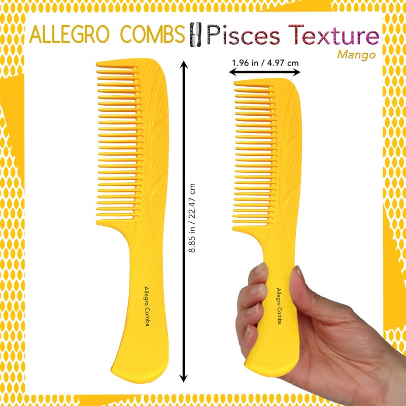 Allegro Comb 1004 Wide Tooth Detangling Hair Combs For Women,