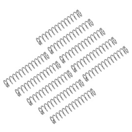 sourcing map 10Pcs Compression Spring, 304 Stainless Steel 4mm OD 0.5mm Wire 25mm Length Mechanical Spring for Shop Home Repair Project, Silver Tone