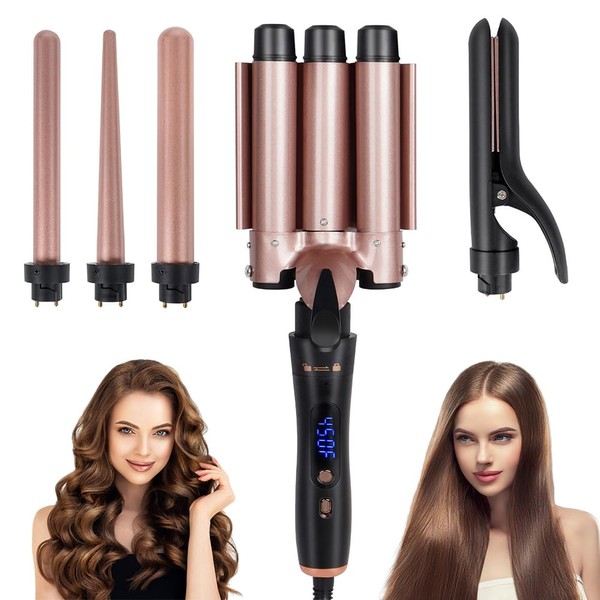 Rizador de Cabello, JESWO 5 en 1 Rizador de pelo,