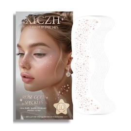 Glitter Freckles - Rose Gold Sparkle Freckles - 10 Pcs Glitter Freckles Face Makeup - Cute Cosmetic Glitter for Face