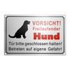 Raxfekro Caution Dog Sign 30 x 20 cm Dog Signs