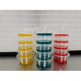 Booming Acres 70mm Potato Dextrose Yeast Colored Agar Cup 15 Pack | Premade Prepoured Sterile Agar Cups