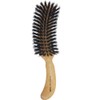 Bess Natural Luster 100% Natural Pig Hair Brush, S-Shaped Brushing