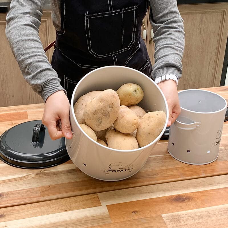 SOTECH Potato Onion Garlic Storage Bin with Lid Set of