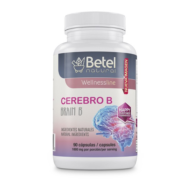 Cerebro B+ Capsules by Betel Natural - B Complex with Vitamins for a Healthier N