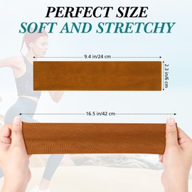 Hishexin Headbands for Women Non Slip, Stretchy Sweat Headband for Workout Yoga Running, Head Bands for Women's Hair - 8 Pack (Multicolor)