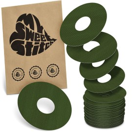 MySweetStitch - 25 x KatheterPatch, Katheterpflaster mit starkem Halt, Infusionspflaster für das Insulinpumpen-Infusionsset (z.B. MiniMed, T:slim und Medtronic Guardian), Olive-Green