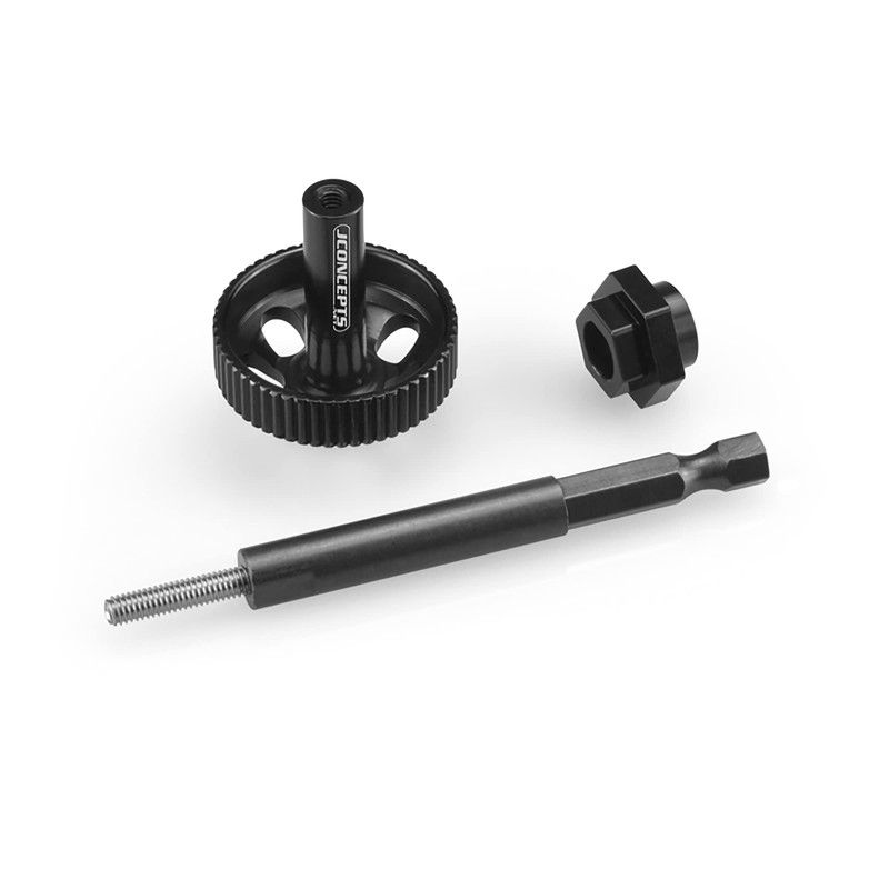 J Concepts Inc. Tire Break-in Drill Adaptor Kit Black JCO28712
