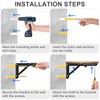 10 Inch Folding Shelf Brackets, Heavy Duty Wall Mounted Collapsible