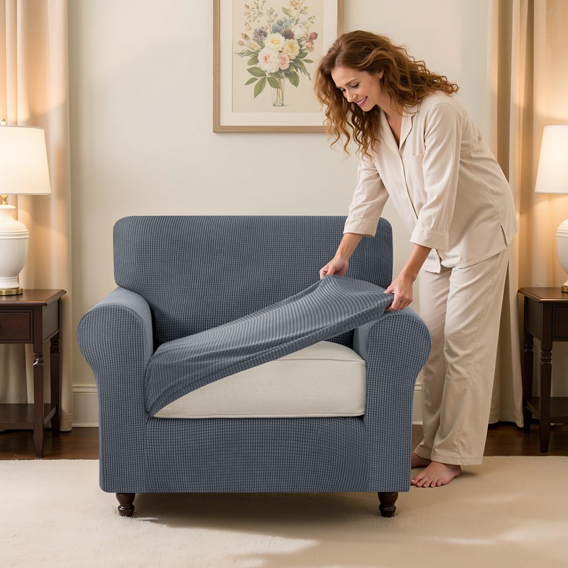 SUBRTEX 3 Pieces Stretch Sofa Slipcover Sets Couch Cover Sets