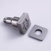 HONGTONGSOWER Brushed Nickel Brass 4PCS Shower Body Spray Jets Square