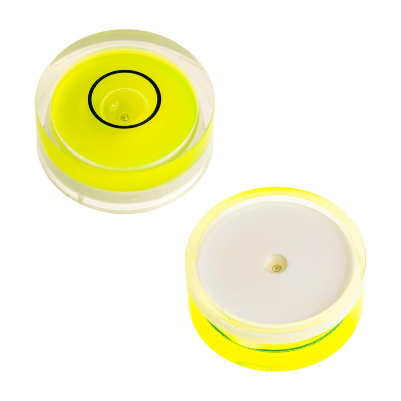 Round spirit level set, 5 pieces, with diameter 25 mm