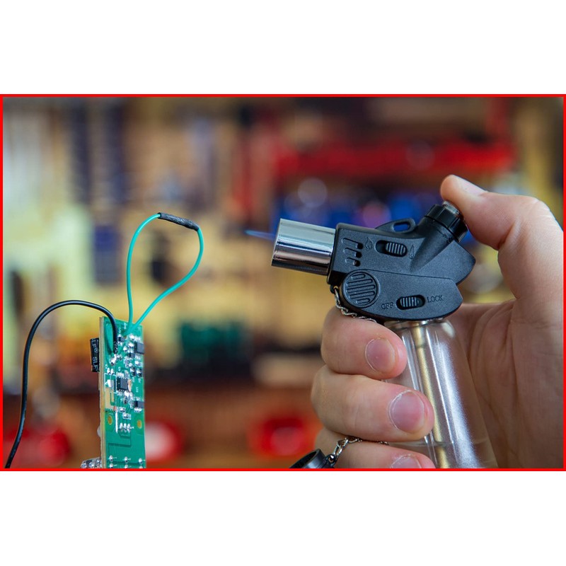 KS Tools 960.1110 Mini pocket soldering torch, 80mm