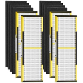 4 PACK FLT4825 HEPA Filter B Replacement for G-Guardian Air Purifi-ers AC4825 AC4300 AC4800 AC4900 AC4850 AC4825E, 4 HEPA Replacement Filters+8 Carbon Pre-Filters