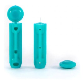 Gmate Lancetas Nanolet Para Glucometro Gmate 50 Pzas Color Azul Claro