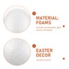 Toddmomy 2Pcs 8 Inch Large White Foam Eggs for Crafts