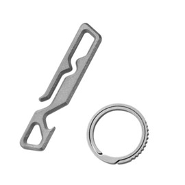 perfeclan Outdoor Multitool Flaschenöffner Keyring Tragbarer -Legierungsversorgungsmittel Utility Gadget Keychain Carabiner für Outdoor -Sportarten, Sandstrahlen