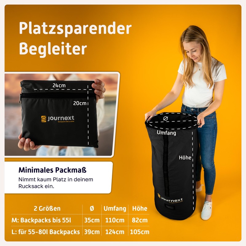 Journext 2 in 1 Backpack Protective Cover & Rain Cover/Flight