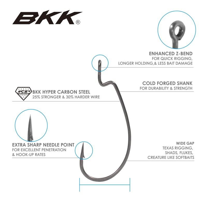 BKK Offset Worm WG - 5/0
