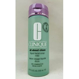 Clinique All About Clean Liquid Facial Soap Mild 6.7 oz / 200 ml Full Size