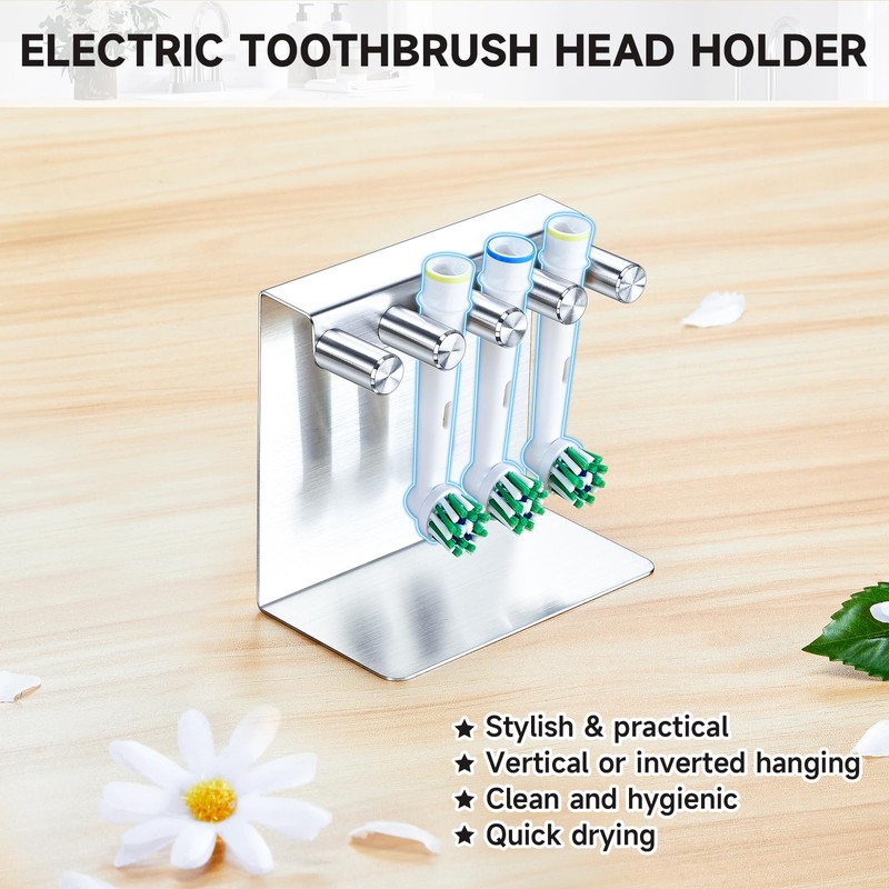 Electric Toothbrush Head Holder, Metal Brush Head Holder, Tooth Brushing