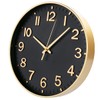 HZDHCLH Wall Clock 12 Inch Silent Non Ticking Clock for